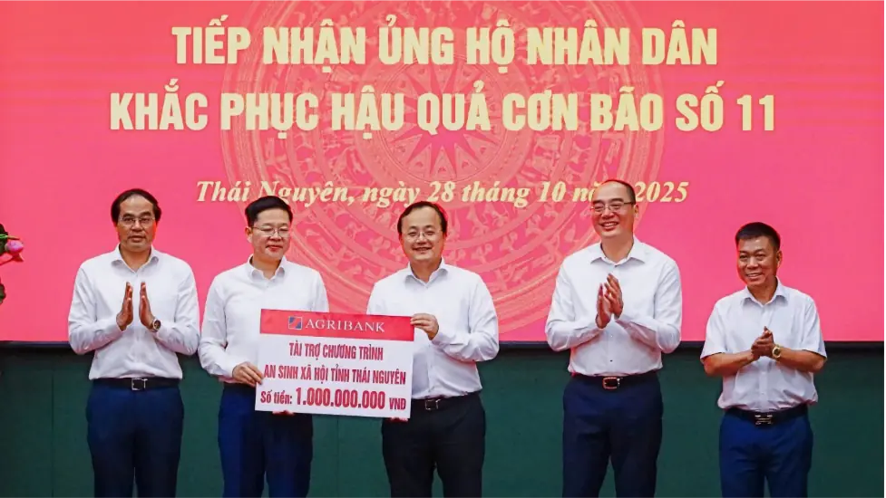 Agribank hỗ trợ người dân Thái Nguyên khắc phục hậu quả thiên tai